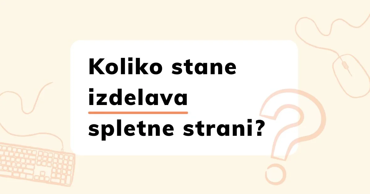 koliko stane izdelava spletne strani